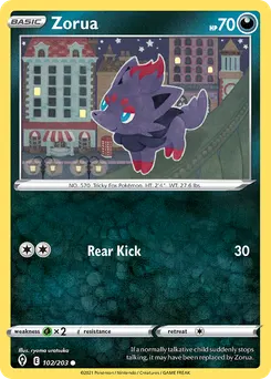Zorua #102, Reverse Foil