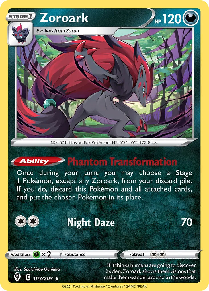 Zoroark #103, Evolving Skies