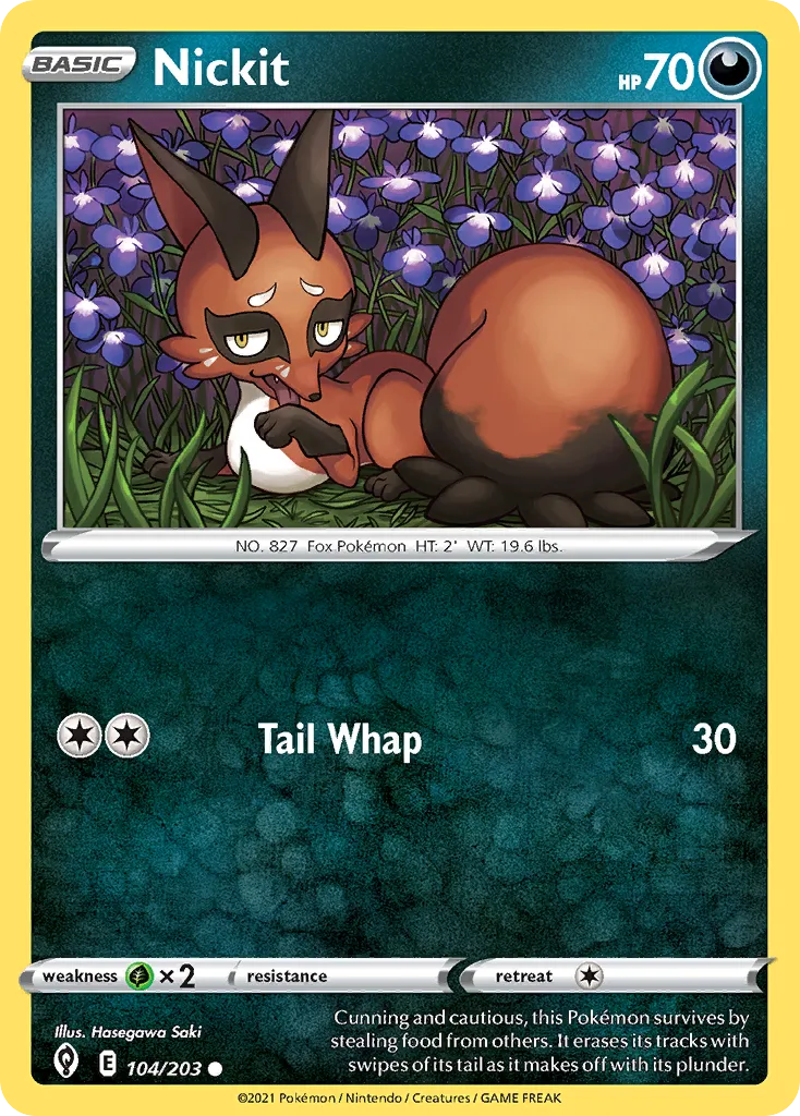 Nickit #104, Evolving Skies Reverse Foil