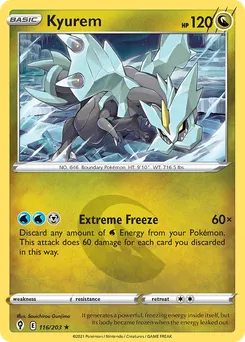 Kyurem #116, Reverse Foil