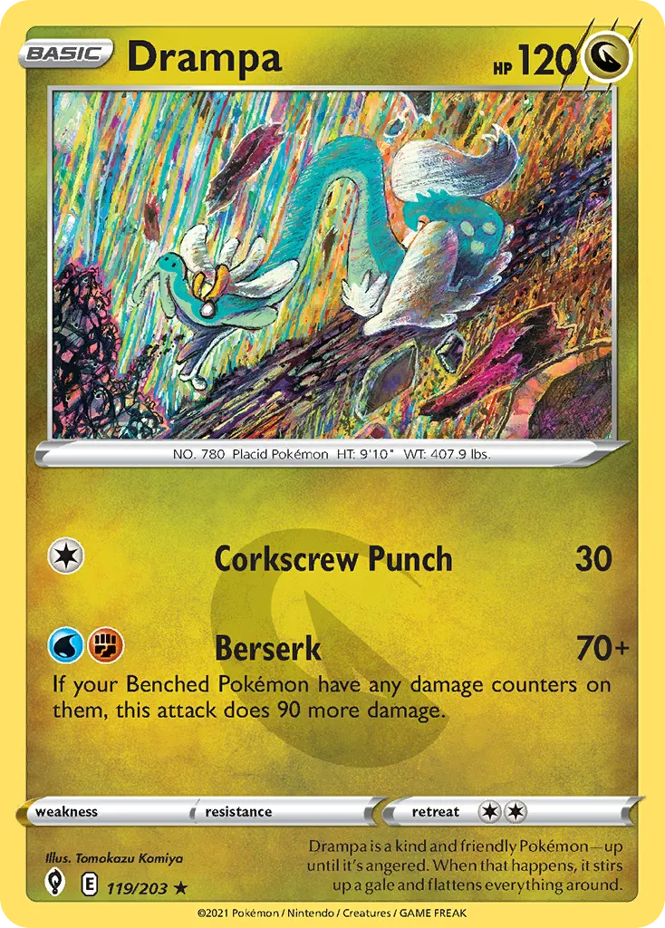 Drampa #119, Evolving Skies Reverse Foil
