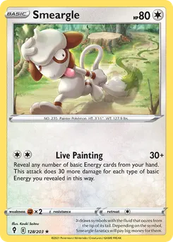 Smeargle #128, Reverse Foil