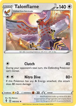 Talonflame #140, Reverse Foil