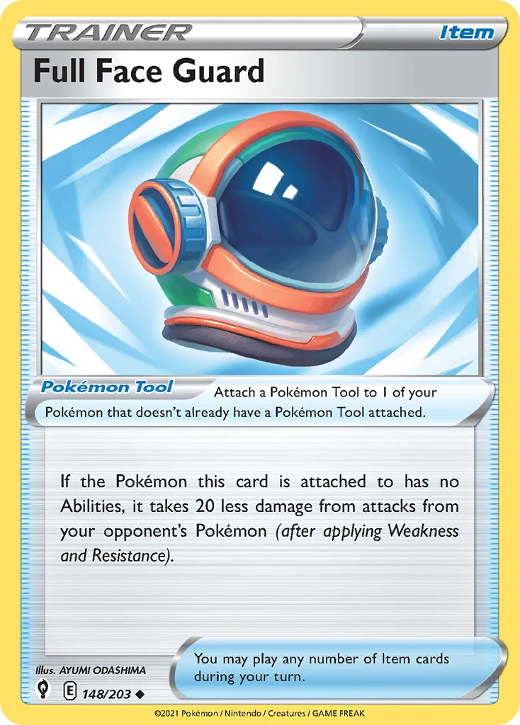Full Face Guard #148, Evolving Skies Reverse Foil