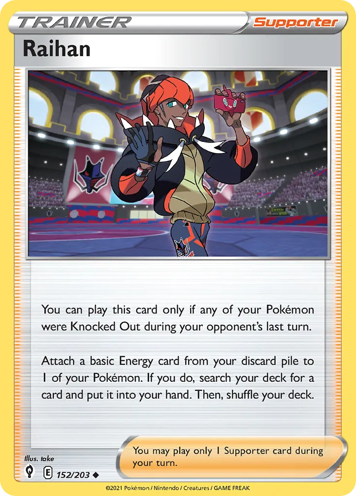 Raihan #152, Evolving Skies Reverse Foil