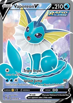 Vaporeon V #172, Standard
