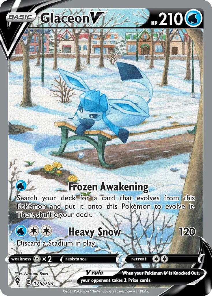 Glaceon V #175, Evolving Skies