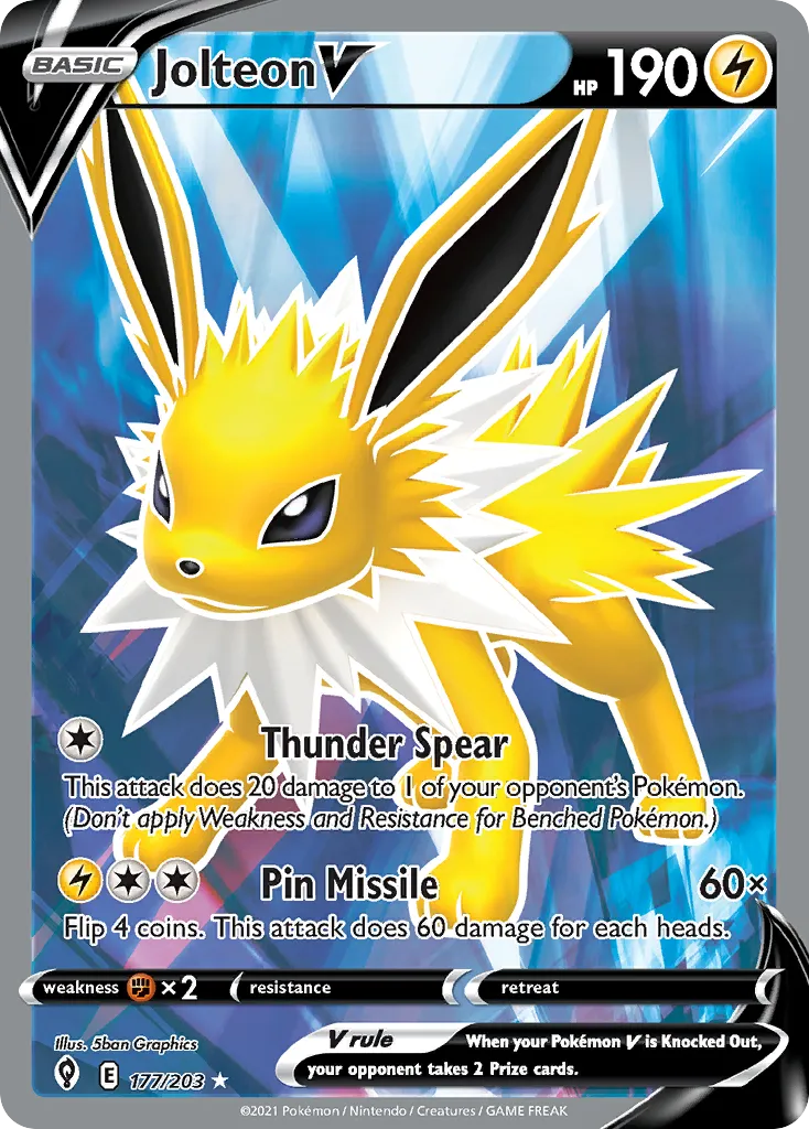 Jolteon V #177, Evolving Skies