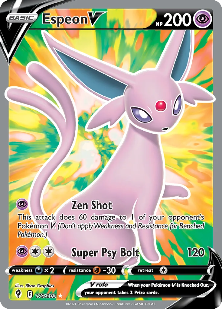 Espeon V #179, Evolving Skies