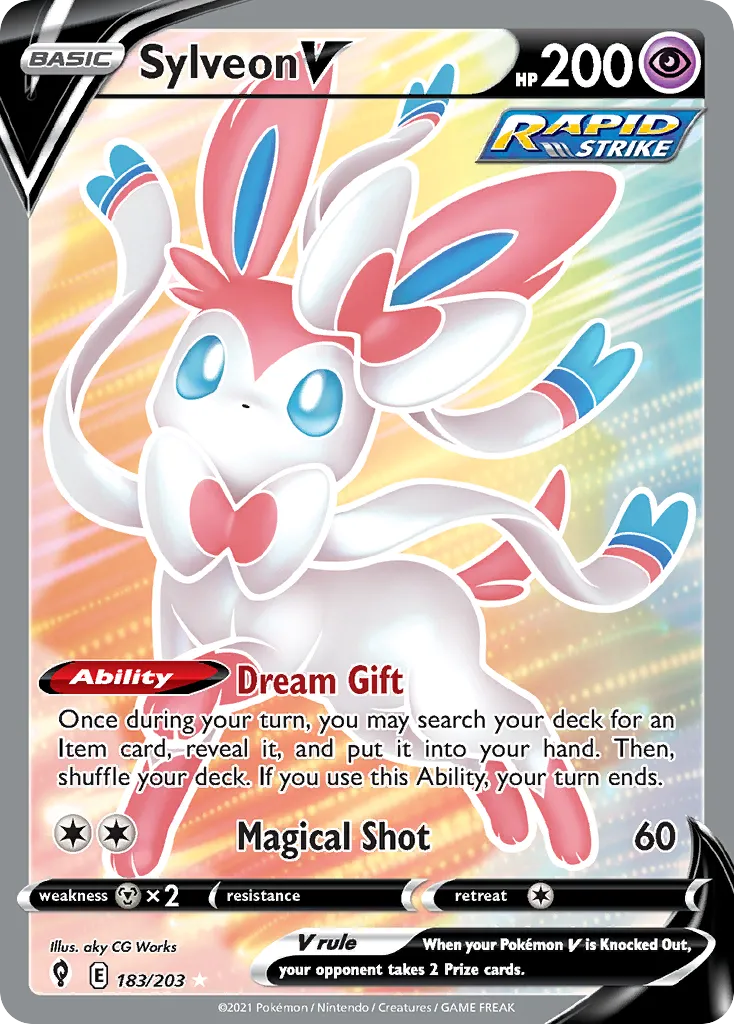 Sylveon V #183, Evolving Skies