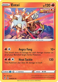 Entei #19, Reverse Foil