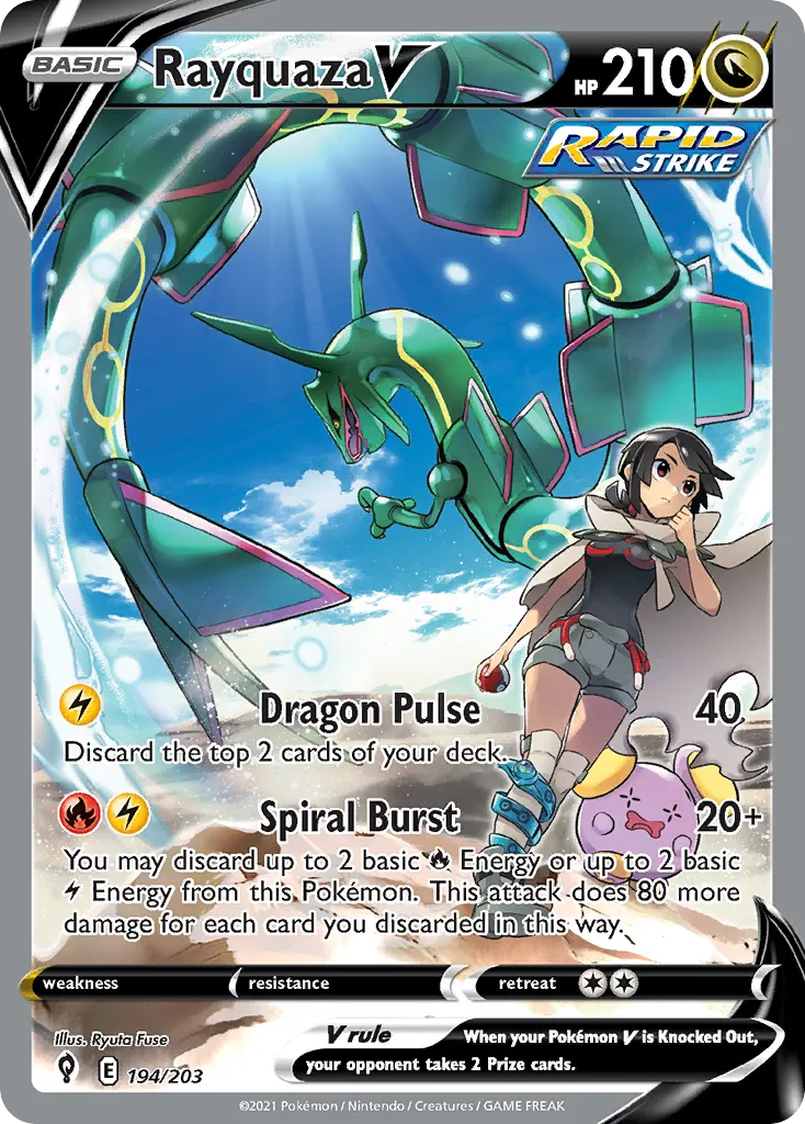 Rayquaza V #194, Evolving Skies
