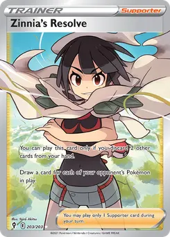 Zinnia's Resolve #203, Inverted Back