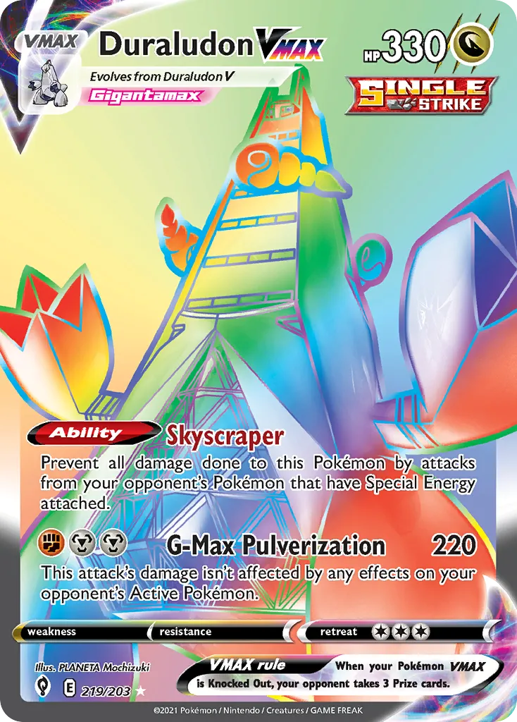 Duraludon VMAX #219, Evolving Skies Secret