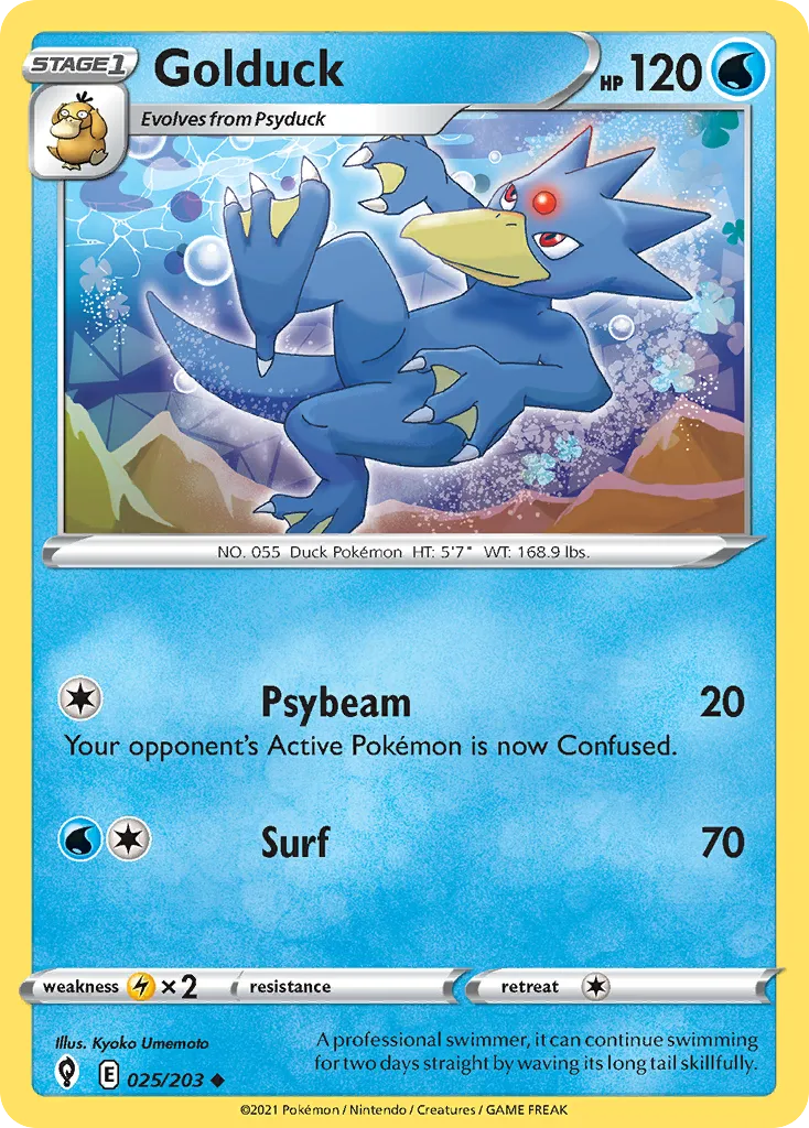 Golduck #25, Evolving Skies