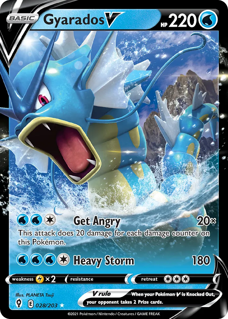 Gyarados V #28, Evolving Skies