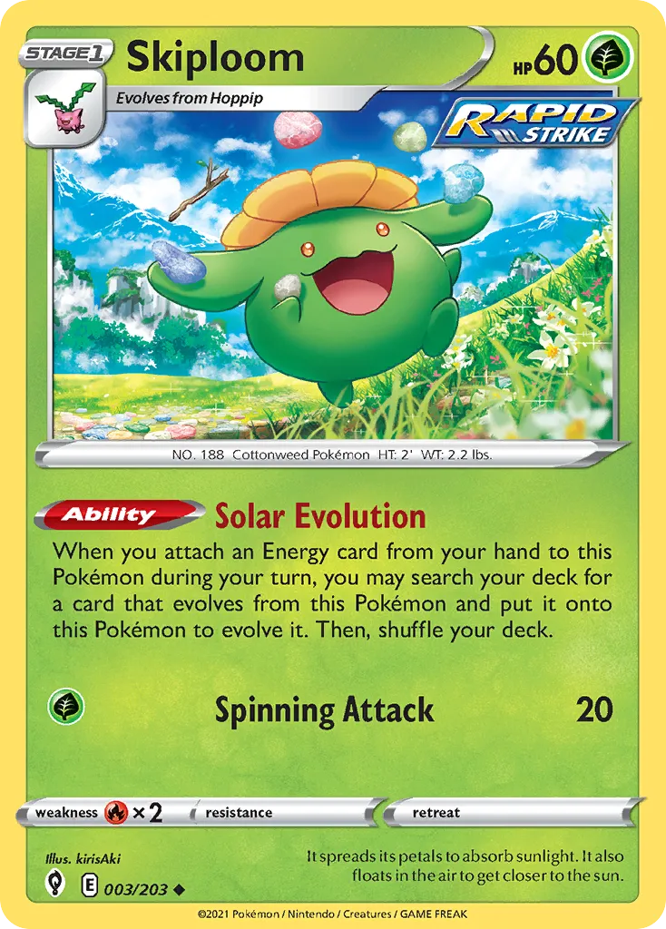 Skiploom #3, Evolving Skies Reverse Foil