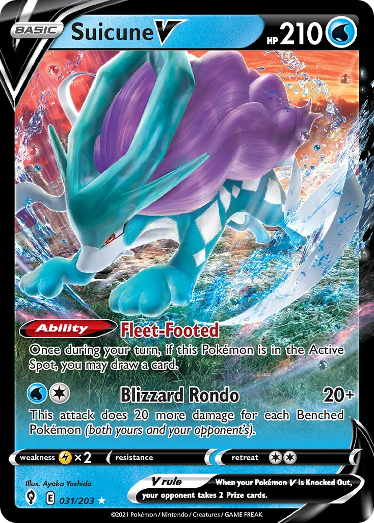 Suicune V #31, Evolving Skies