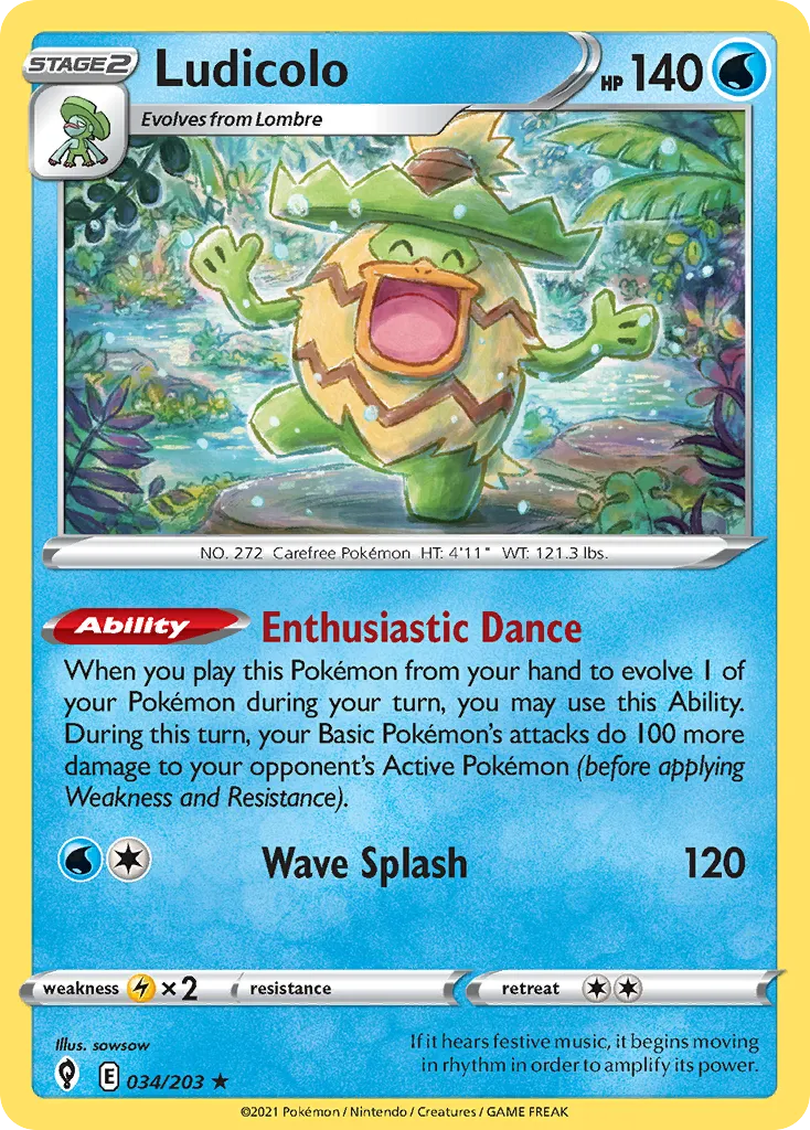 Ludicolo #34, Evolving Skies
