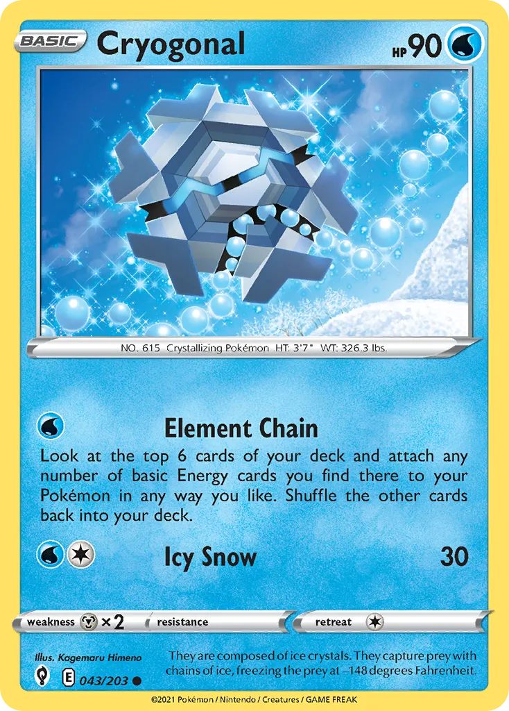 Cryogonal #43, Evolving Skies Reverse Foil