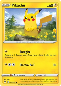 Pikachu #49, Reverse Foil