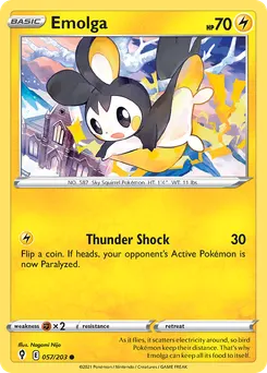 Emolga #57, Reverse Foil
