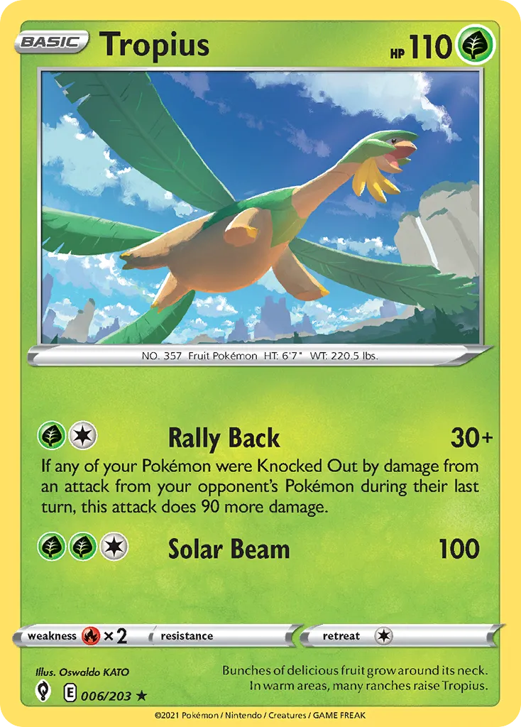 Tropius #6, Evolving Skies