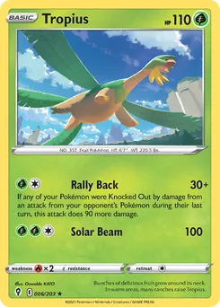 Tropius #6, Reverse Foil