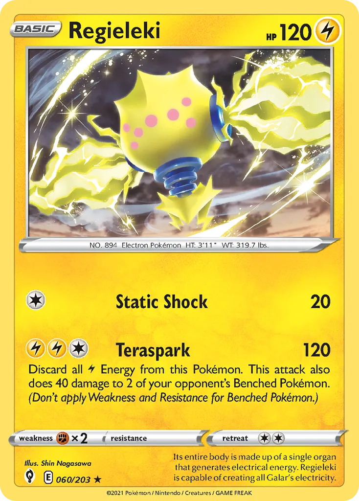 Regieleki #60, Evolving Skies Reverse Foil
