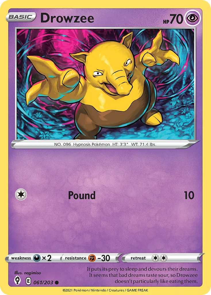 Drowzee #61, Evolving Skies