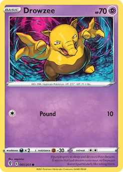 Drowzee #61, Reverse Foil