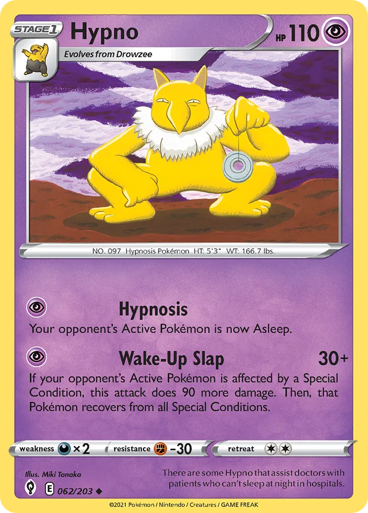 Hypno #62, Evolving Skies Reverse Foil