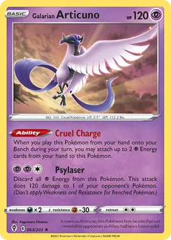 Galarian Articuno #63, Reverse Foil