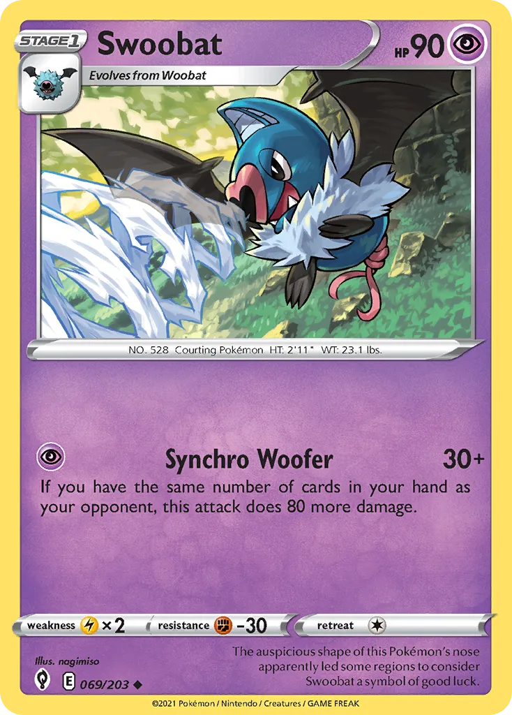Swoobat #69, Evolving Skies Reverse Foil