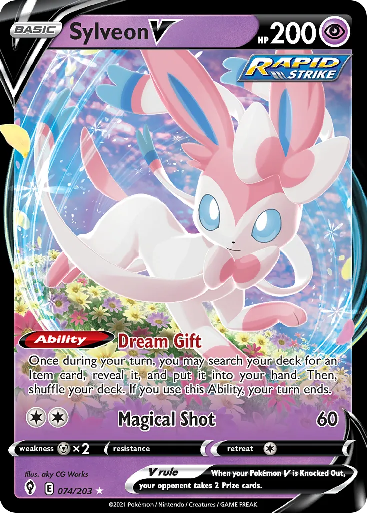 Sylveon V #74, Evolving Skies