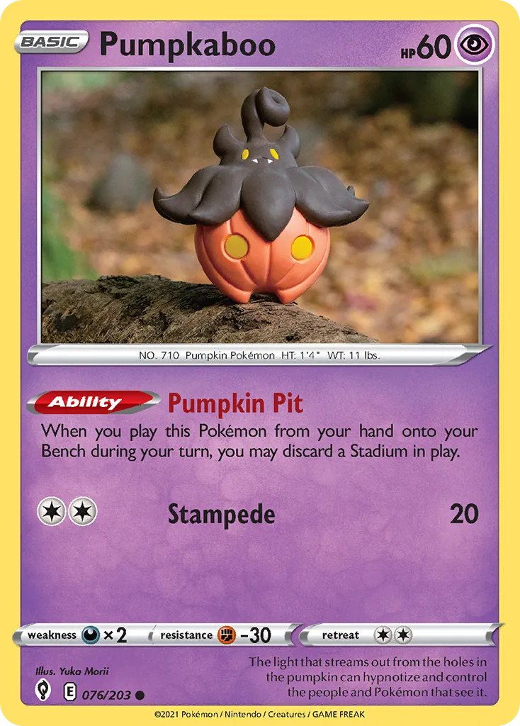 Pumpkaboo #76, Evolving Skies Reverse Foil