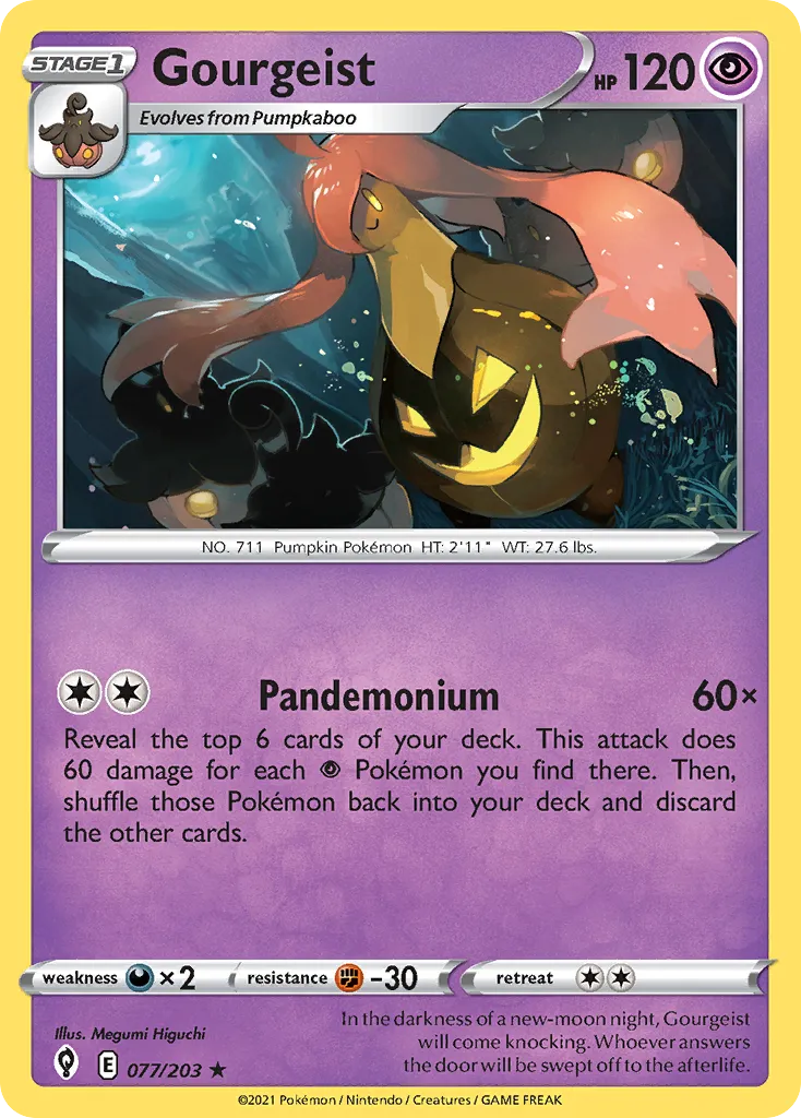 Gourgeist #77, Evolving Skies Trick or Trade 2022