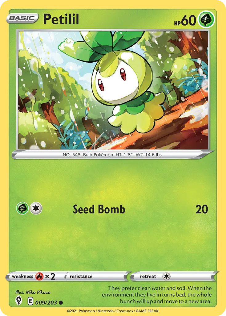 Petilil #9, Evolving Skies Reverse Foil