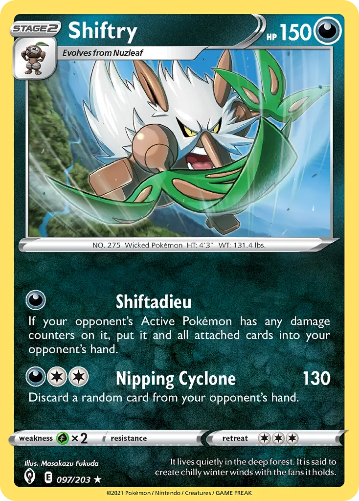 Shiftry #97, Evolving Skies