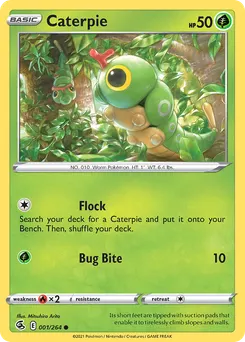 Caterpie #1, Reverse Foil