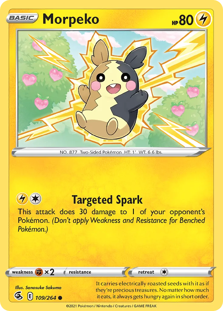 Morpeko #109, Fusion Strike Reverse Foil