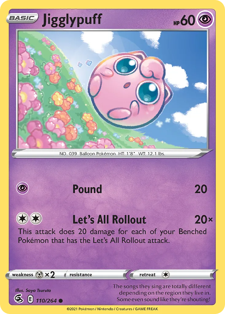 Jigglypuff #110, Fusion Strike
