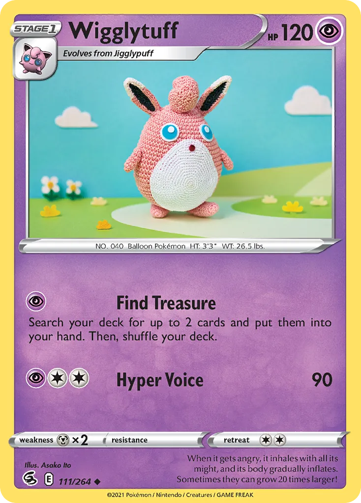 Wigglytuff #111, Fusion Strike