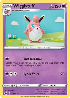 Wigglytuff #111, Reverse Foil