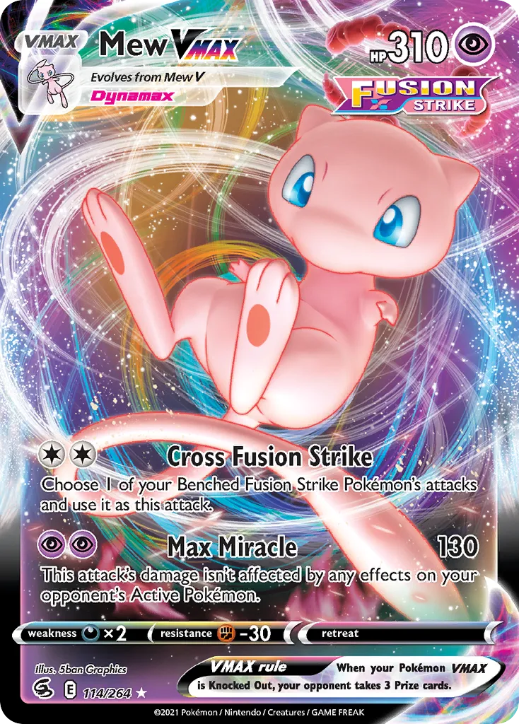 Mew VMAX #114, Fusion Strike