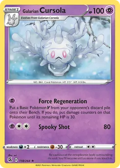 Galarian Cursola #118, Standard