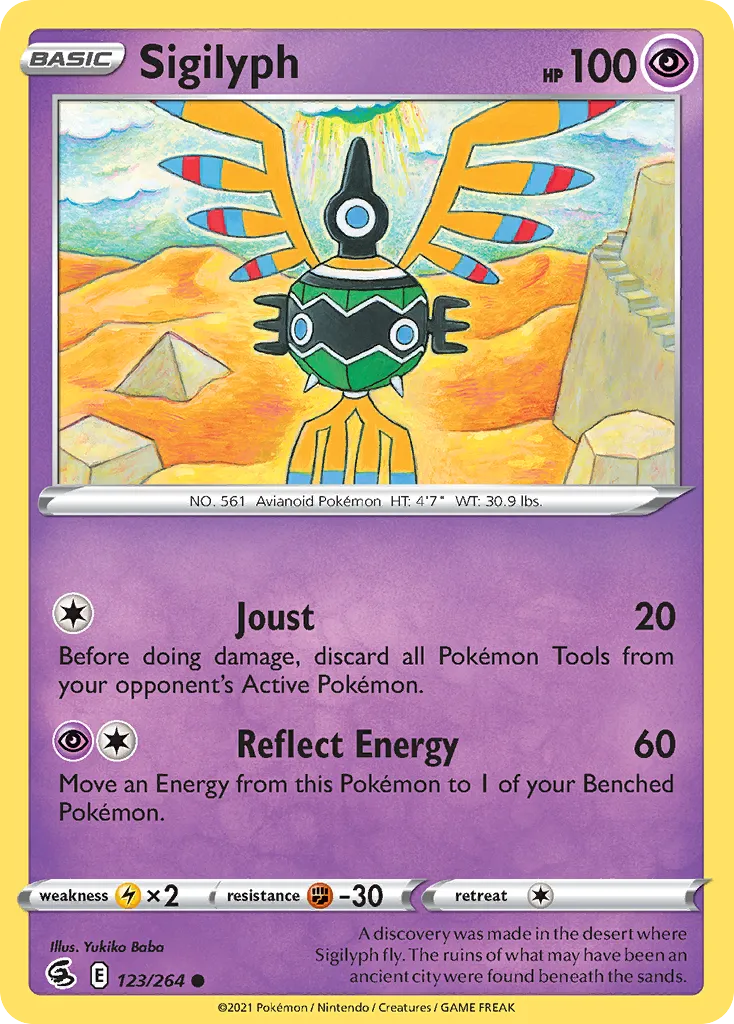 Sigilyph #123, Fusion Strike
