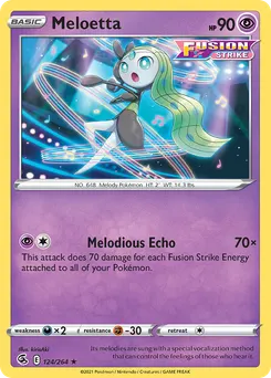 Meloetta #124, Reverse Foil