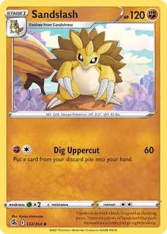 Sandslash #132, Reverse Foil