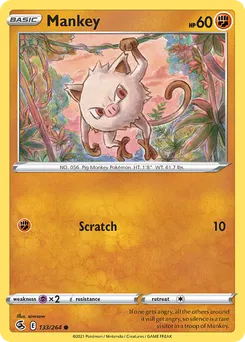 Mankey #133, Reverse Foil